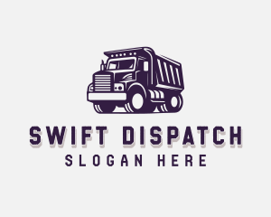 Dispatch - Dump Truck Dispatch Vehicle logo design