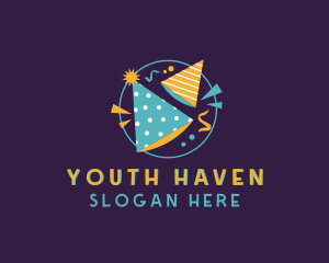 Youth - Birthday Party Hat logo design