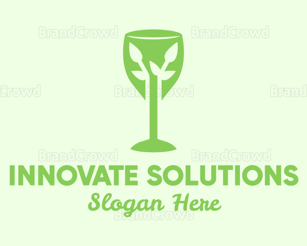 Organic Wine Glass Logo