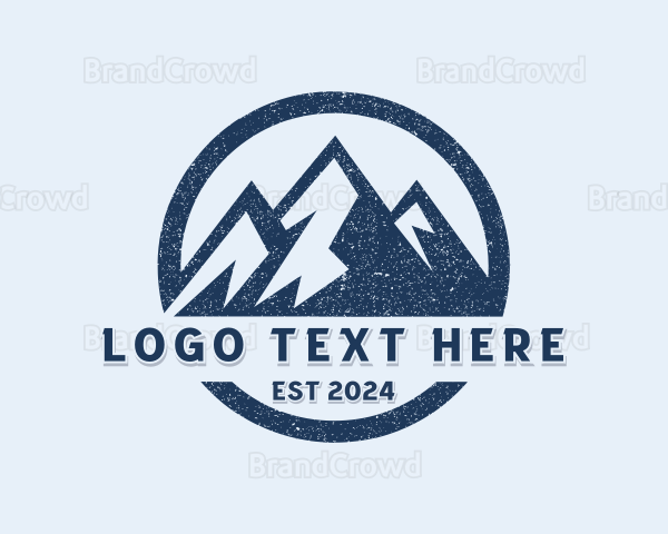 Mountain Outdoor Hiker Logo