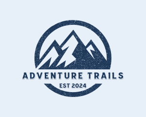 Mountain Outdoor Hiker logo design