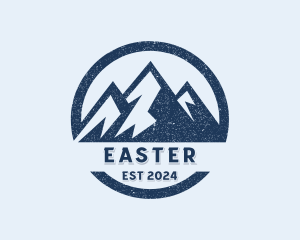 Rustic - Mountain Outdoor Hiker logo design