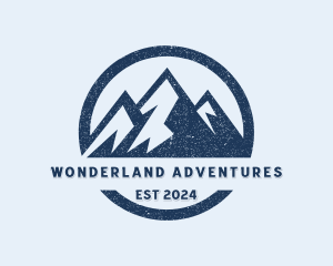 Mountain Outdoor Hiker logo design