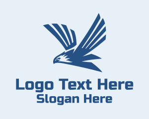 Blue Flying Eagle Logo