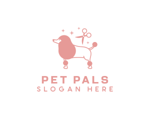 Scissors Pet Grooming  logo design