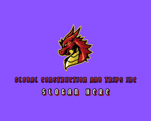 Electric Dragon Monster Logo