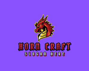 Electric Dragon Monster logo design