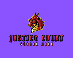 Mascot - Electric Dragon Monster logo design
