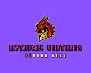 Myth - Electric Dragon Monster logo design