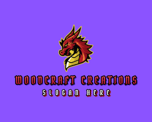 Electric Dragon Monster logo design