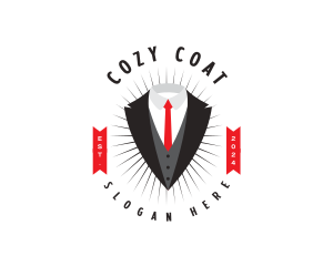 Coat - Business Tuxedo Suit logo design