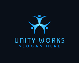 People Unity Organization logo design