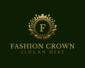 Golden Beauty Crown  logo design