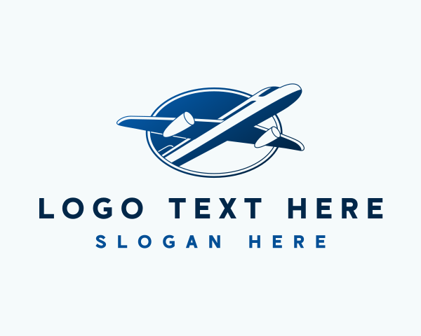 Airplane - Travel Airplane Flight logo design