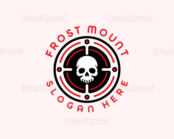 Skull Target Marksman Logo