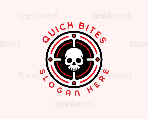 Skull Target Marksman Logo