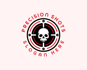 Marksmanship - Skull Target Marksman logo design