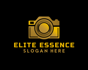 Exclusive - Luxury Golden Camera logo design