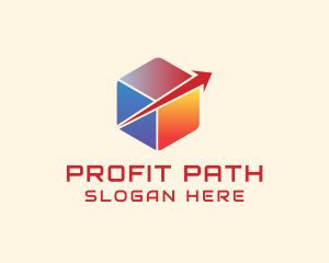 Profit - Tech Arrow Cube Logistics logo design