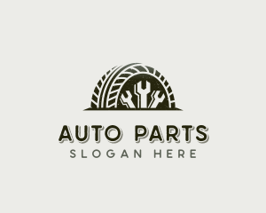 Automotive Tire Wrench logo design