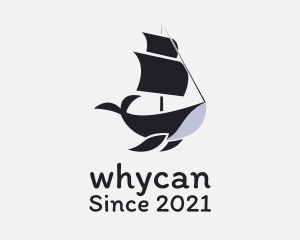 Seaman - Ship Humpback Whale logo design