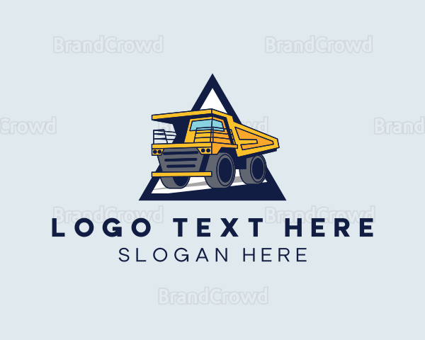 Waste Dump Truck Logo