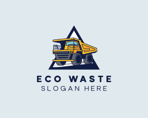 Waste - Waste Dump Truck logo design