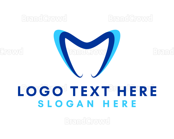 Dental Clinic Letter M Logo
