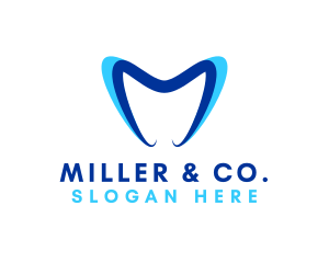 Dental Clinic Letter M logo design