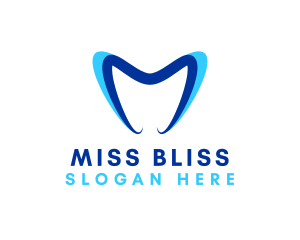 Dental Clinic Letter M logo design