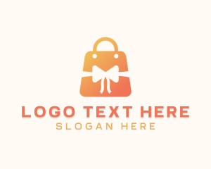 Paper Bag - Ribbon Shopping Mall logo design