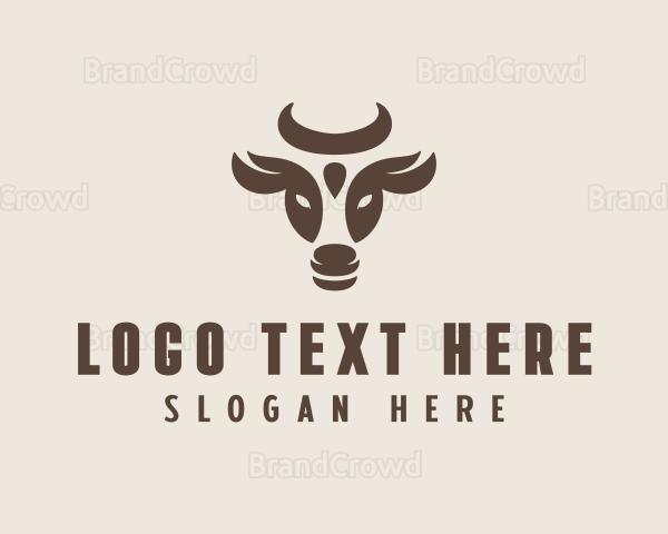 Brown Cow Bull Logo