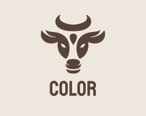 Brown Cow Bull Logo