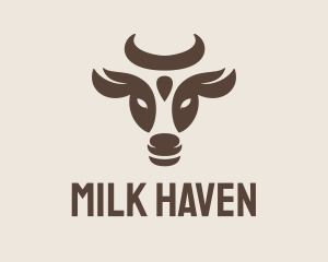 Dairy - Brown Cow Bull logo design