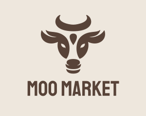 Cow - Brown Cow Bull logo design