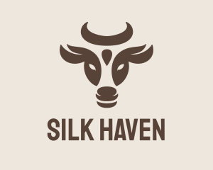 Brown Cow Bull logo design