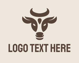 Texas - Brown Cow Bull logo design