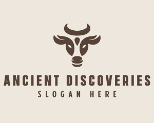 Brown Cow Bull logo design