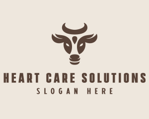 Brown Cow Bull logo design