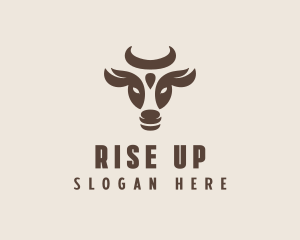 Brown Cow Bull logo design