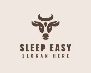 Brown Cow Bull logo design