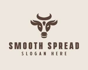 Brown Cow Bull logo design