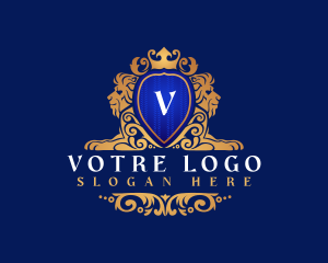 Aristocrat - Royal Lion Crest logo design