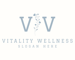 Elegant Floral Wellness logo design