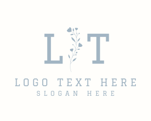 Typography - Elegant Floral Wellness logo design