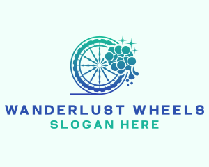 Auto Wheel Cleaner logo design