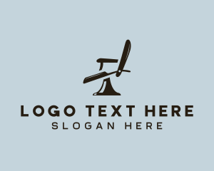 Grooming - Razor Barber Chair logo design