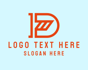 Letter D - Modern Construction Letter D logo design