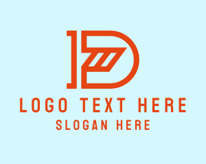 Modern Construction Letter D Logo