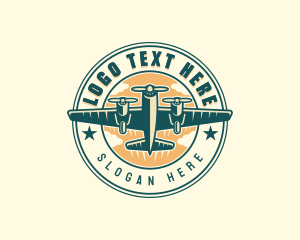 Freight - Logistics Flight Plane logo design